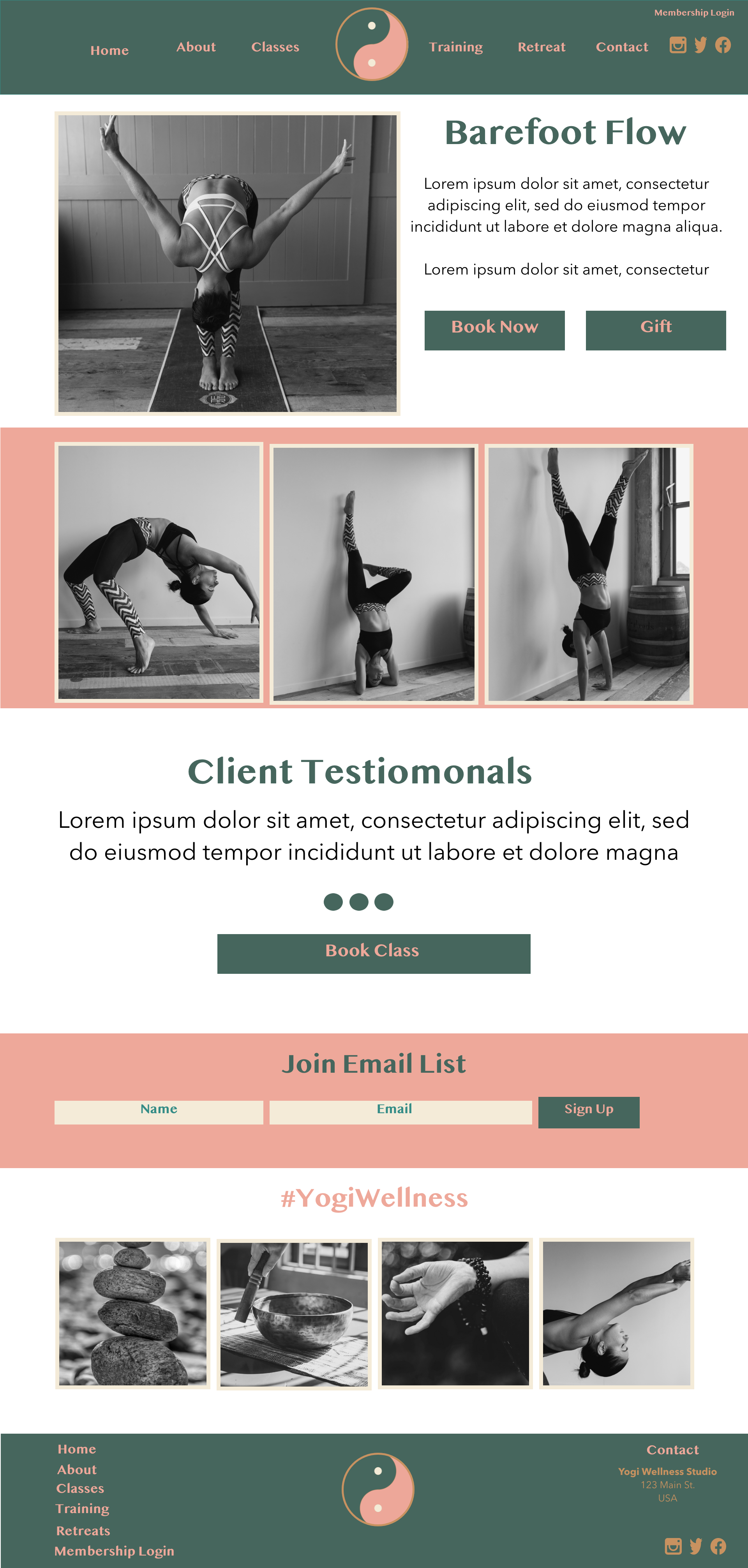 yogi classes page