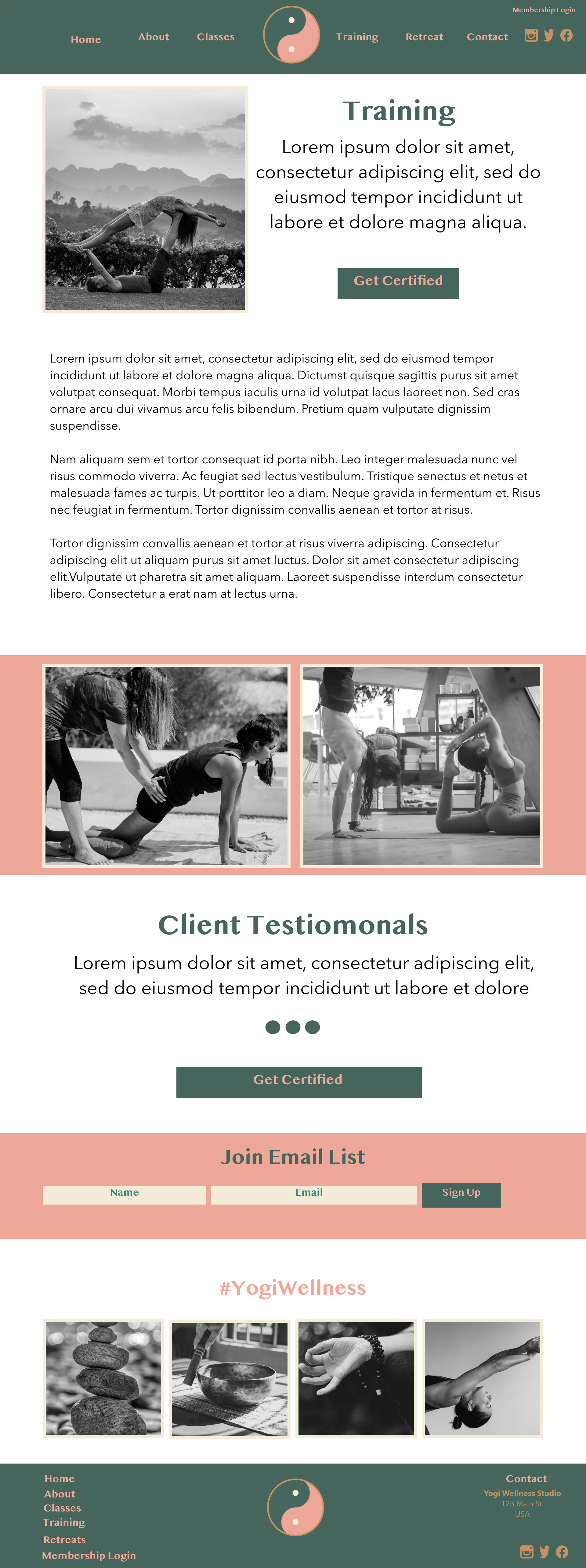 yogi training page